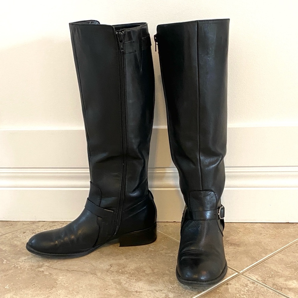 Ralph Lauren Leather Tall Riding Boots Size 9